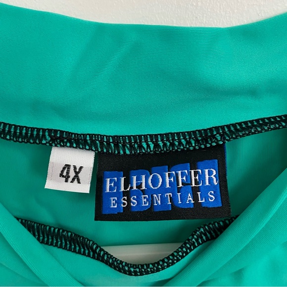 Elhoffer Design Teal Crop Top Plus size 4x - Picture 2 of 2